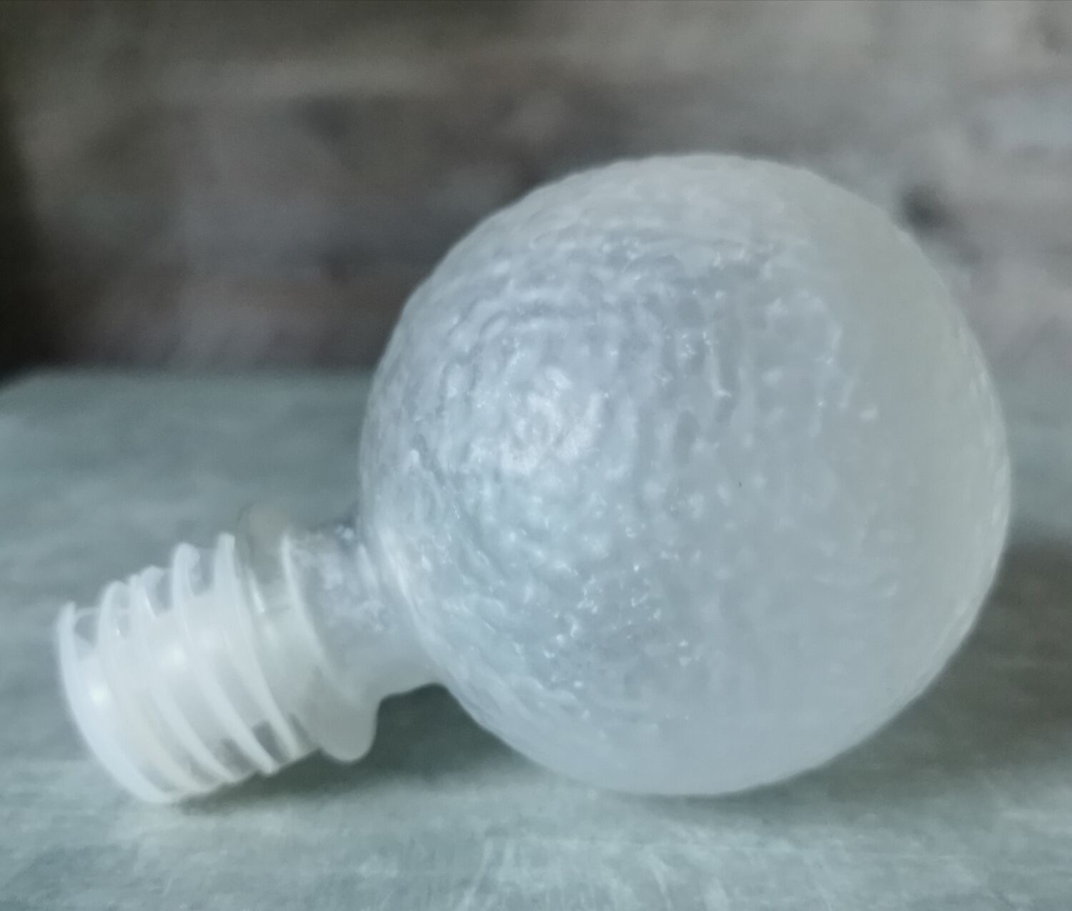 Pressed glass bottle Wayne Husted Stelvia