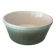 Vintage Scandinavian Stoneware Serving Bowl – Moss Green & Ivory – Mid Cent