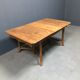 Dutch oak kitchen table in art deco style from the 1930s