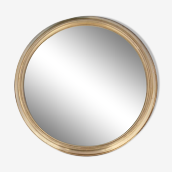 Golden mirror round shape