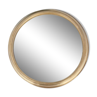 Golden mirror round shape
