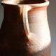 Brown terracotta milk pot / French antique farm / Artisan pottery