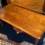 Solid cherry wood coffee table with 2 drawers