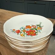 Assiettes plates vintage Gien