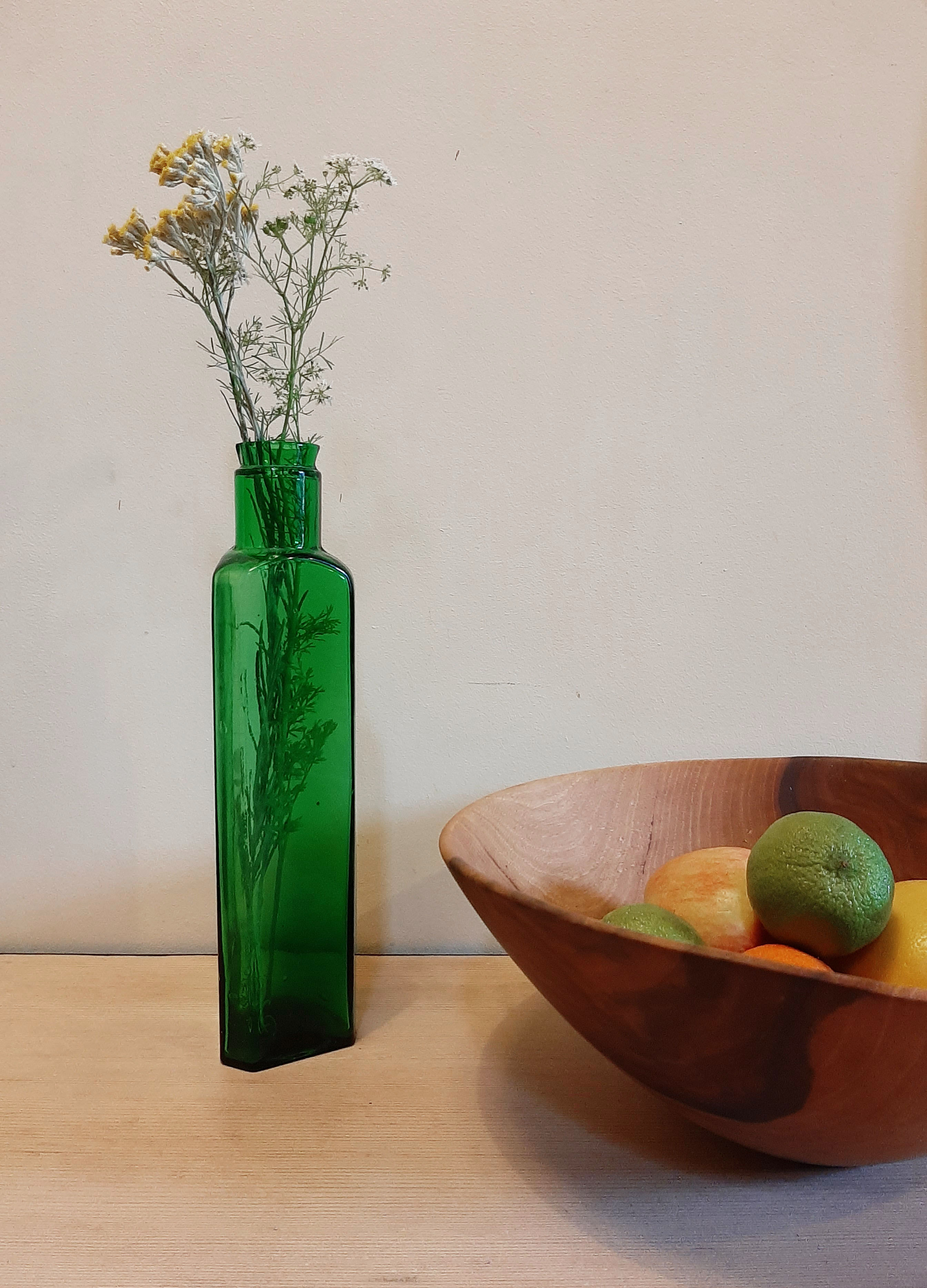 Vintage glass vase