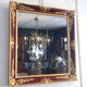 Golden and lacquered mirror 81x75cm