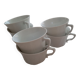 Lot de 6 tasses blanches