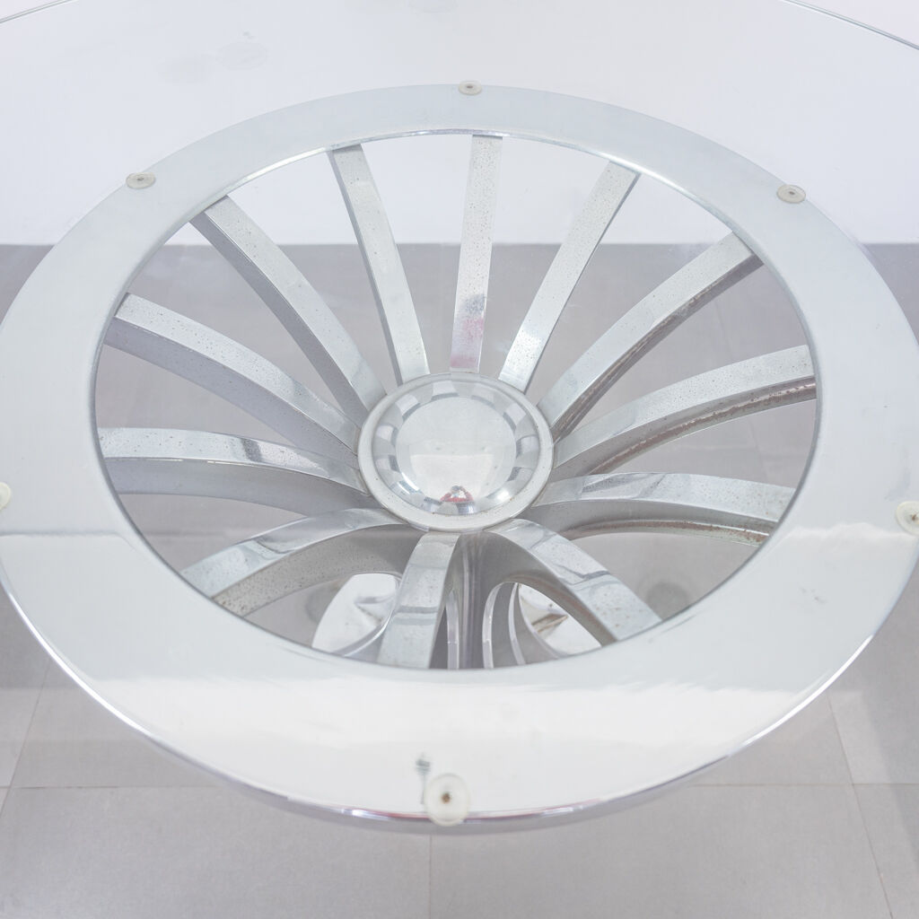 Round table metal metal 1970