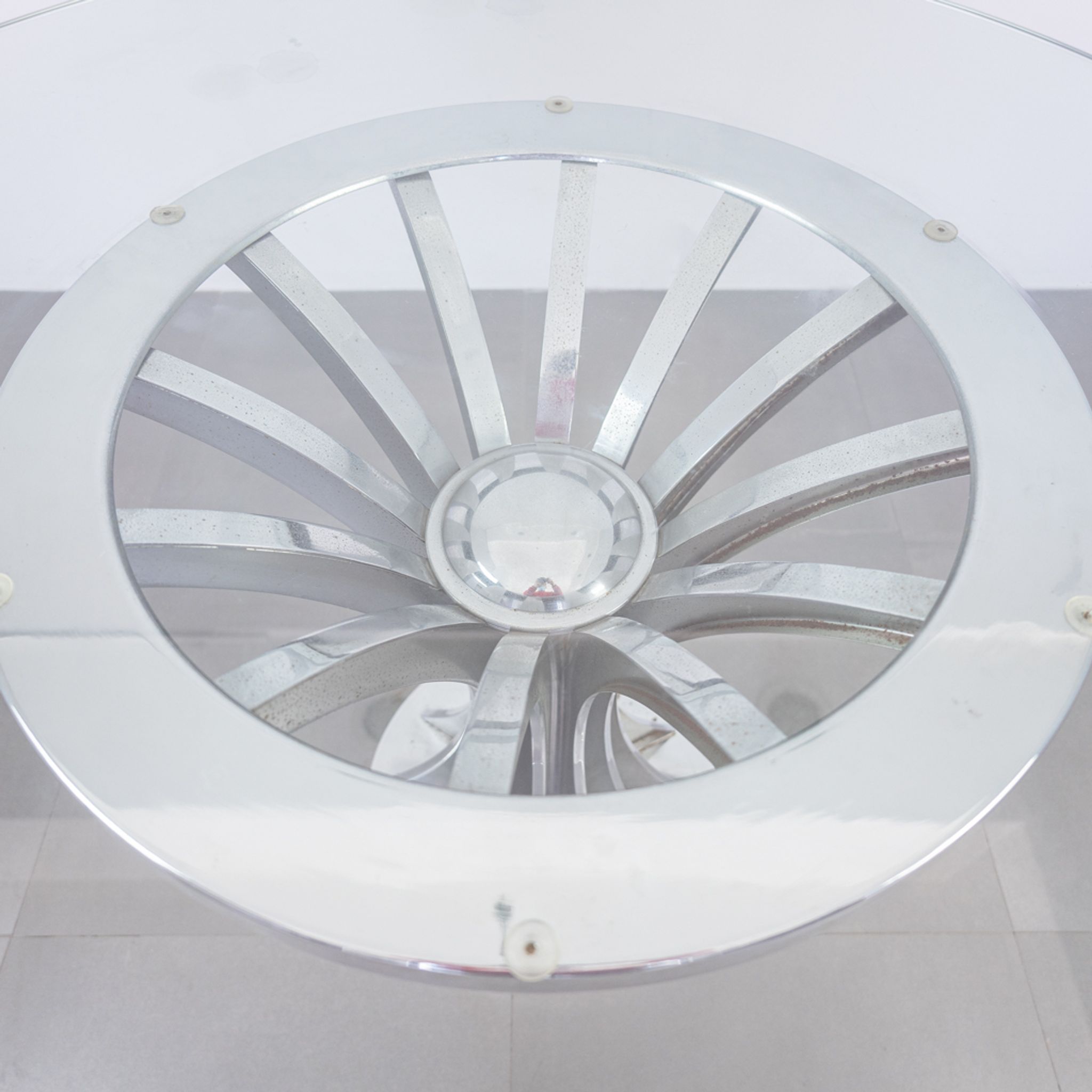 Round table metal metal 1970