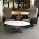 White marble coffee table