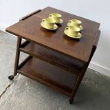 Desserte extensible ou table d'appoint Art Déco vintage des années 1930