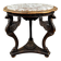 Table Guéridon en bois sculpté avec plateau en marbre, XIXe siècle