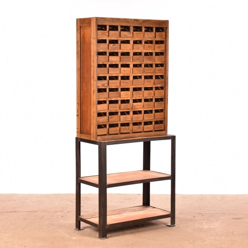 Industrial wall cabinet | old cabinet | vintage sorting cabinet