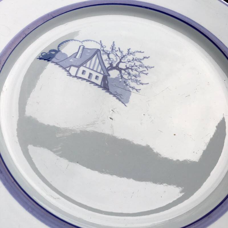 Assiette vintage Sarreguemines Aubépine