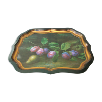 Painted metal tray