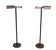 Pair Bronze Swing Arm Library Floor lamps 1970s Germany