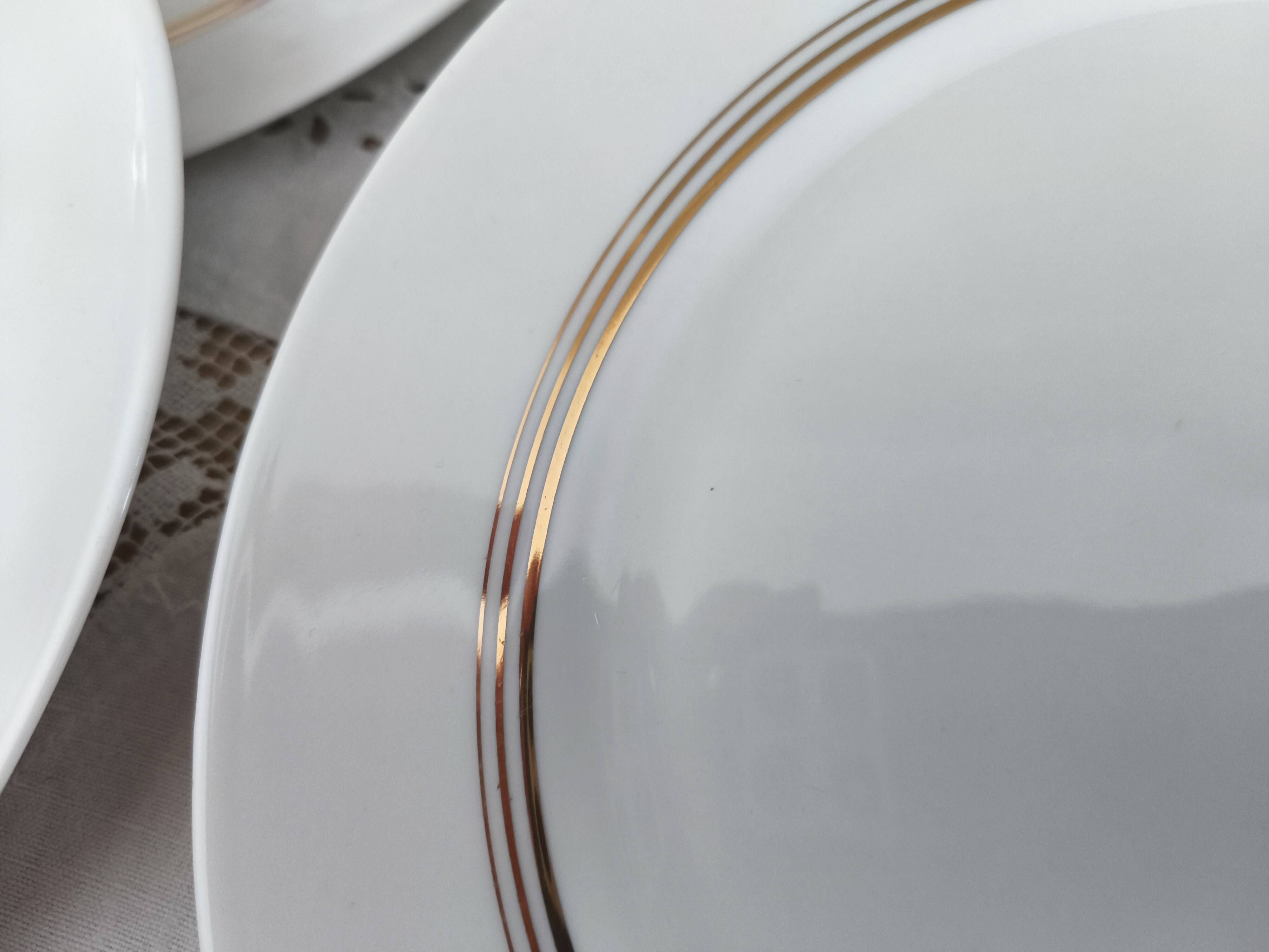 Set of 7 Limoges porcelain dinner plates from Maison Charles Ahrenfeldt