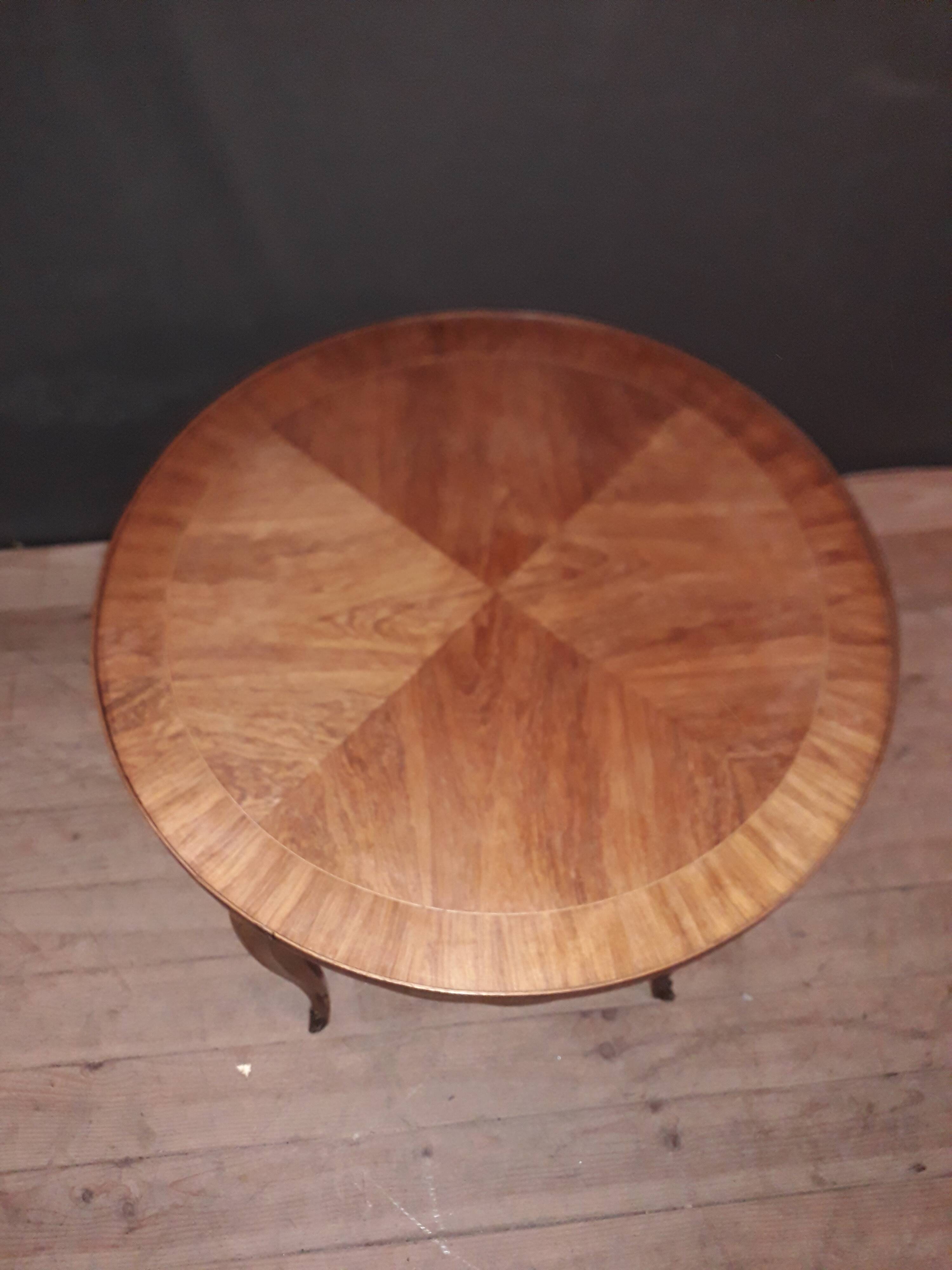 Louis XVI style marquetterie coffee table
