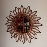 Vintage bamboo mirror