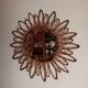 Miroir en bambou vintage 57cm