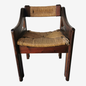 Fauteuil design brutaliste Silvio Coppolla