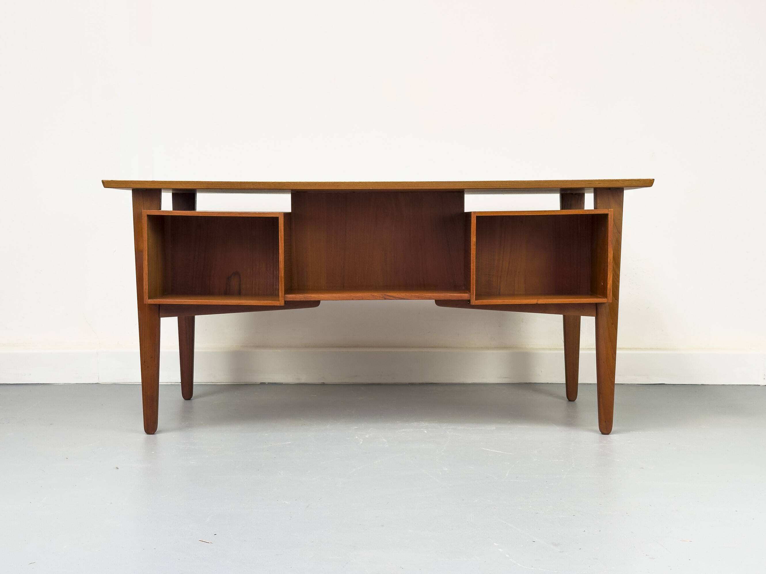Danish Teak Desk with Drawers by H. Jørgensen for Fredericia, 1960s
