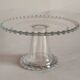 Glass cake dish