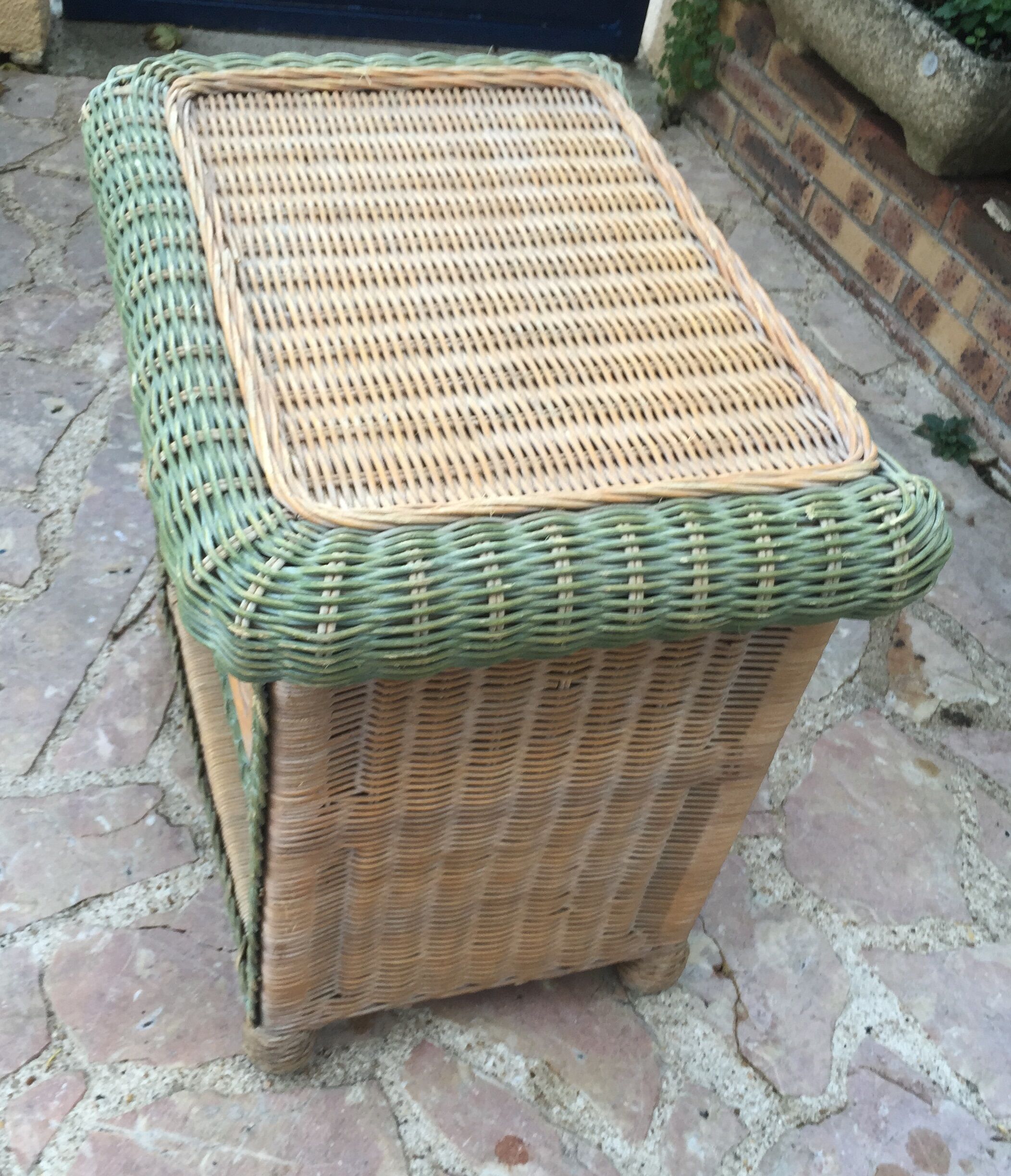 Rattan bedside table