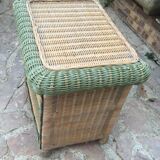 Rattan bedside table