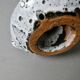 Bougeoir rat de cave en grès émail blanc, années 60-70