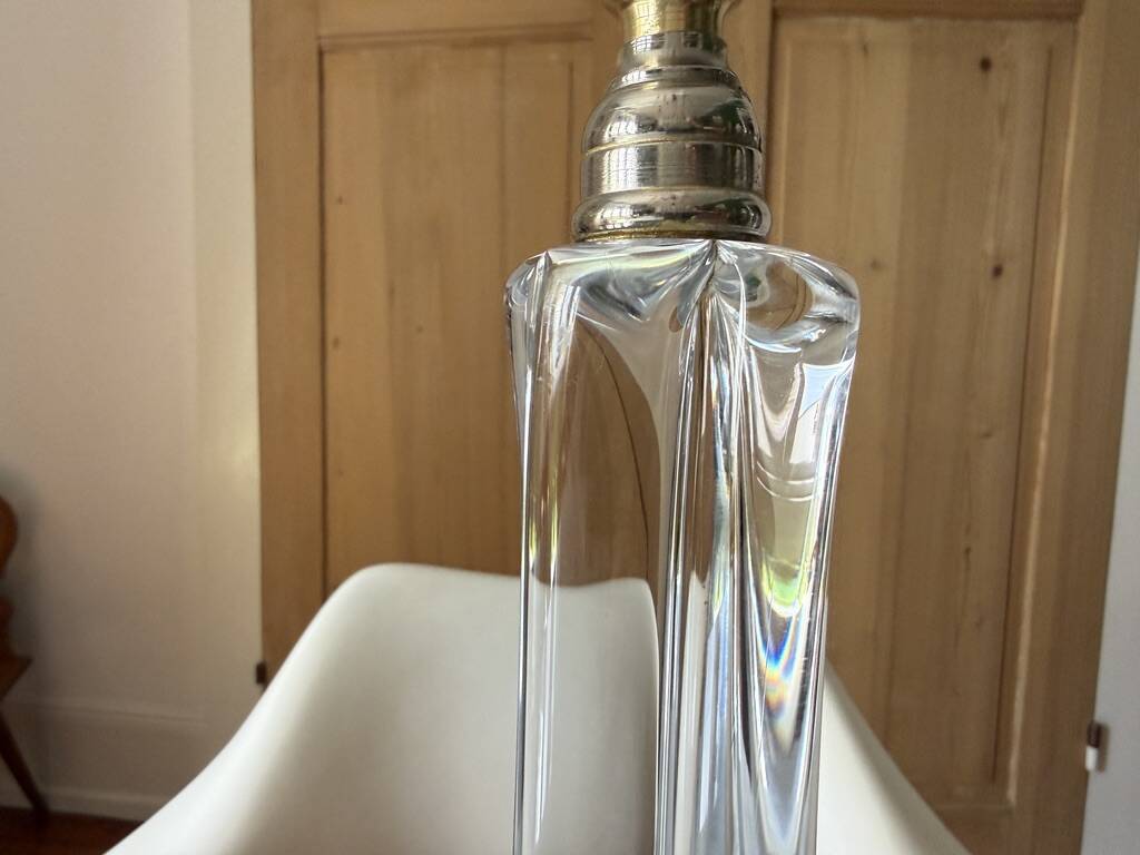Baccarat crystal lamp base - 1950s-1960s