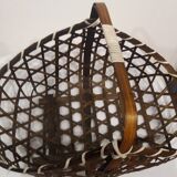 Woven wood basket
