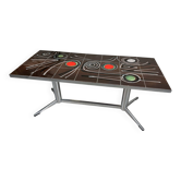 Table basse des années 50 – céramique et chrome