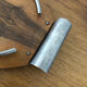 Vintage wood and metal tray for cheeses or decoration