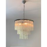 Belt “tronchi” murano glass chandelier