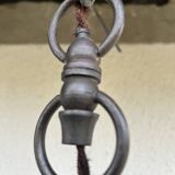 Industrial metal pendant light with mirror