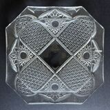 Vintage molded glass ashtray