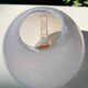 Two-tone blown glass globe for suspension
