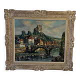 Oil on canvas by raymond besse