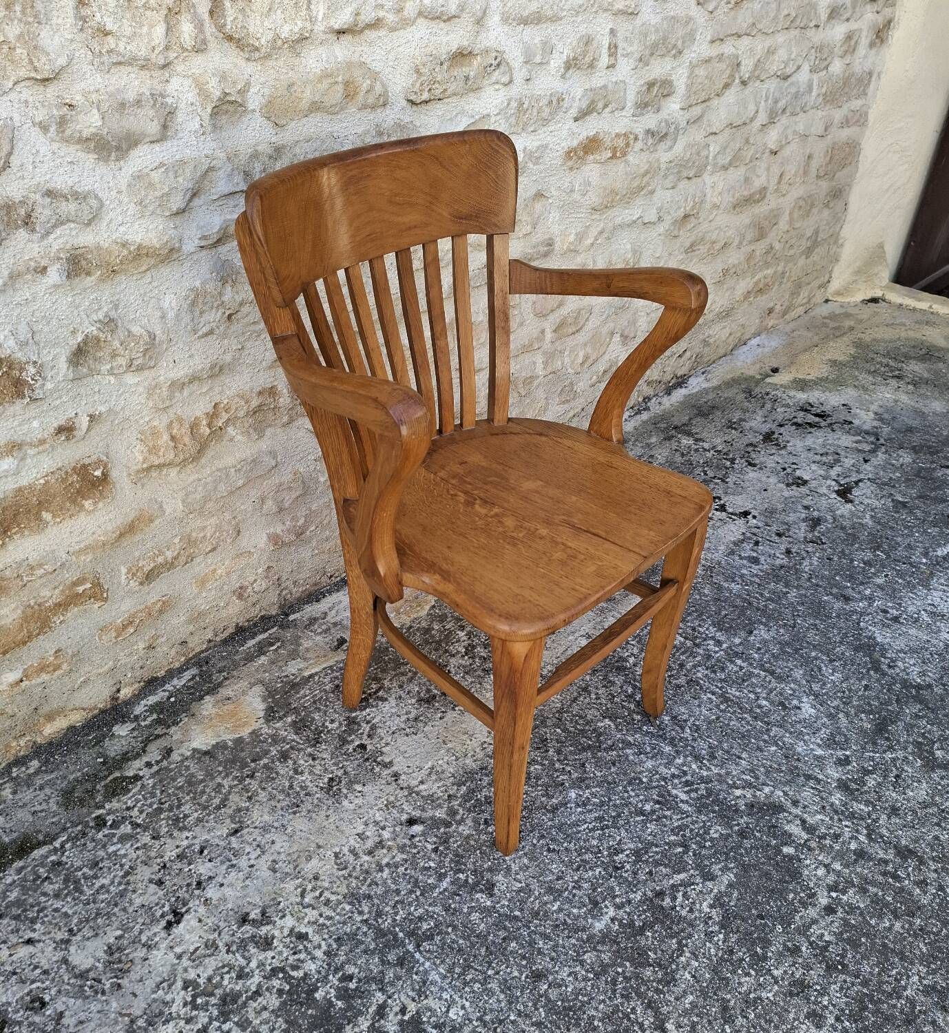 American oak armchair