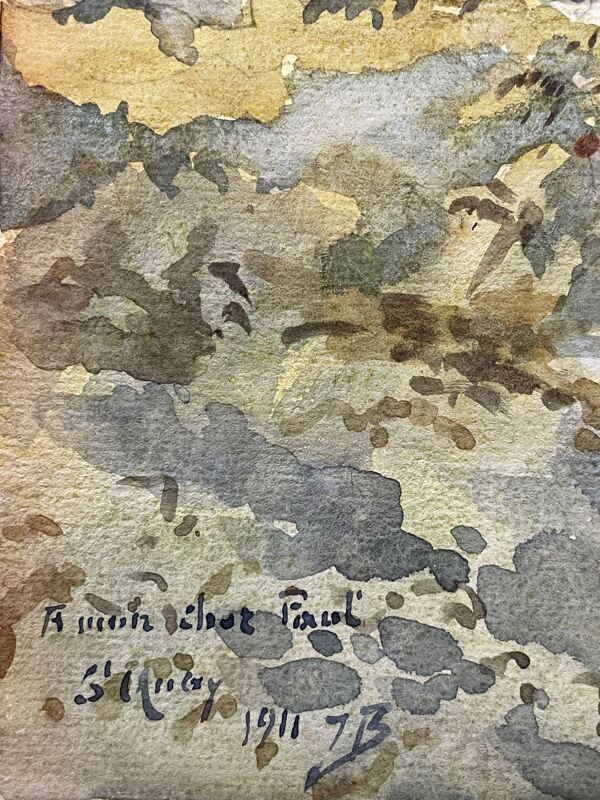 Tableau peinture paysage marin 1911