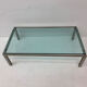 Rectangular Mid-Century Glass Coffee Table by Metaform, 1980s