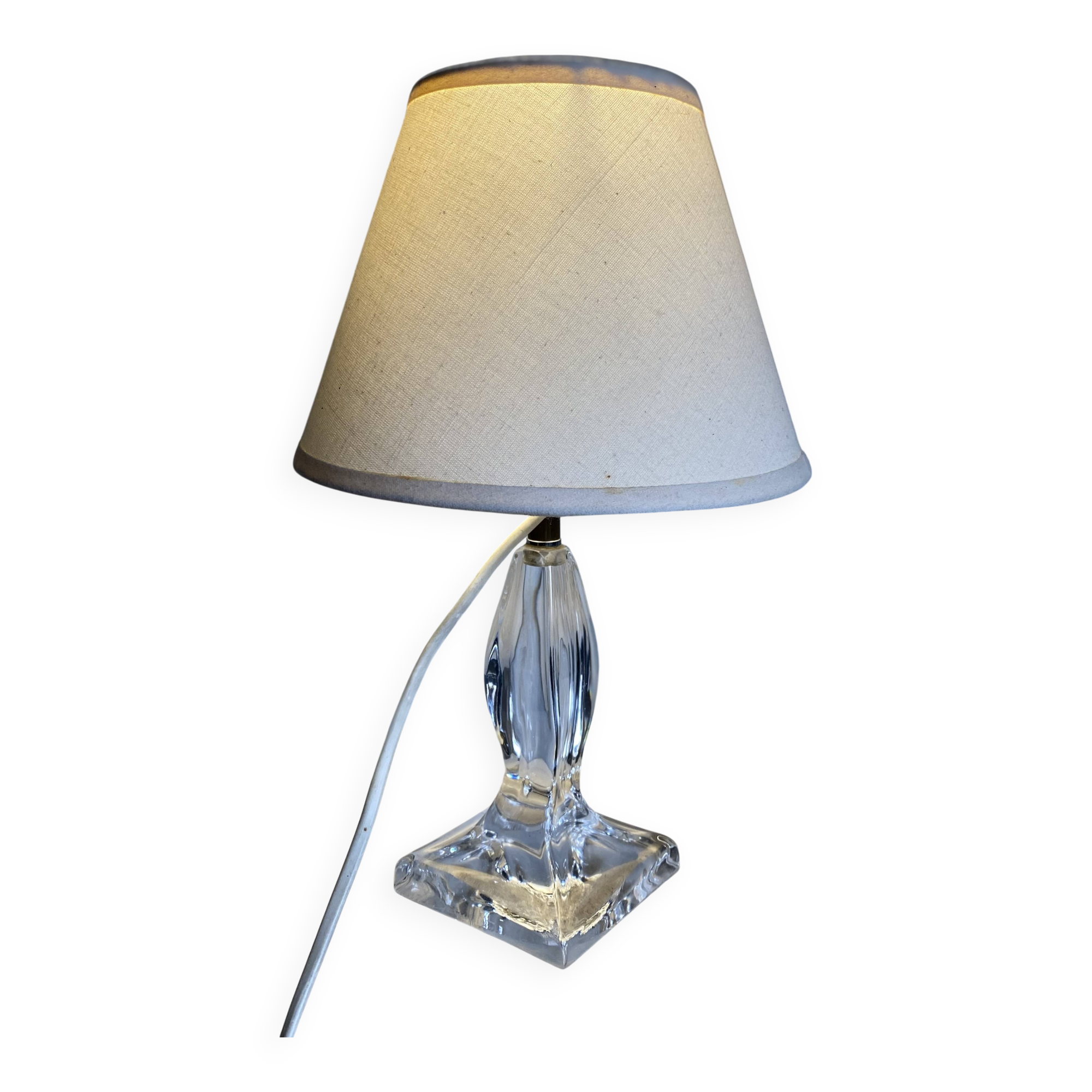 DAUM crystal lamp vintage 1960