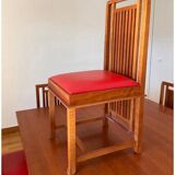 Table and chairs designed inspired by Frank Lloyd Wright.