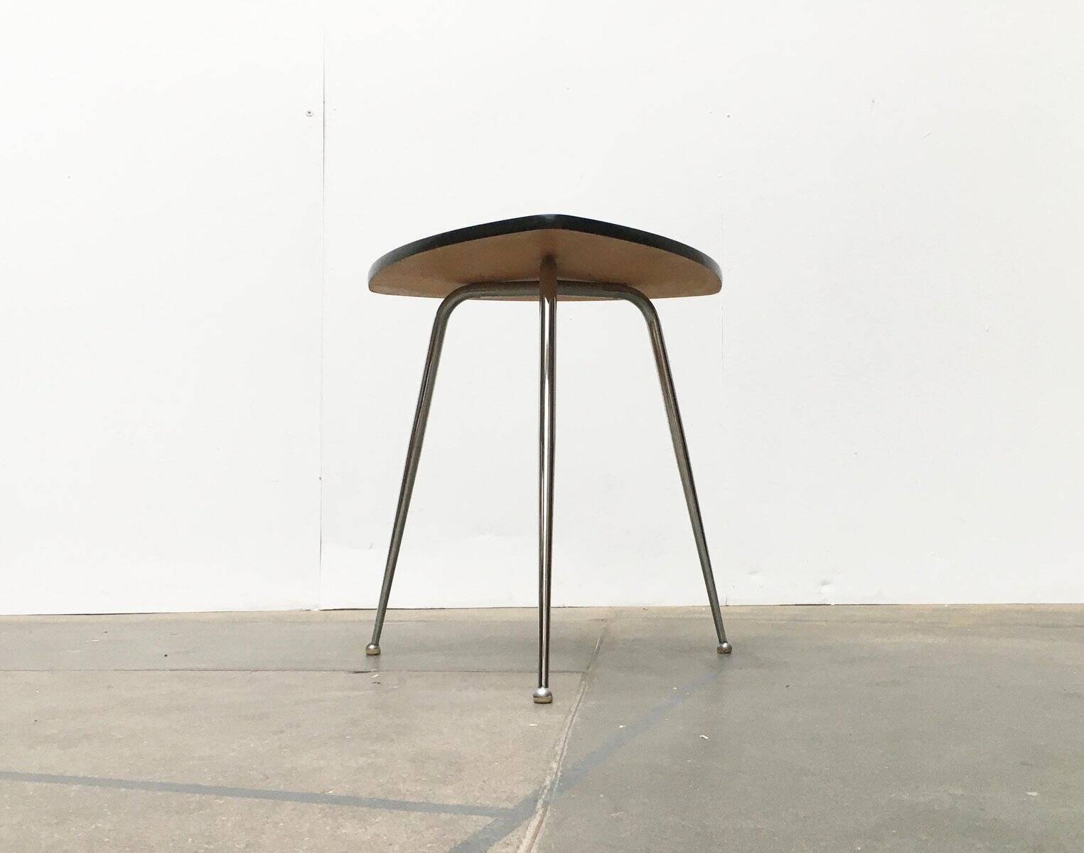 Mid-century German tripod coffee table for Mauser Werke Waldeck.