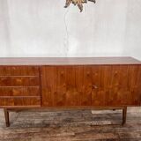Teak row bobbin feet