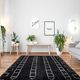 Modern Moroccan carpet black