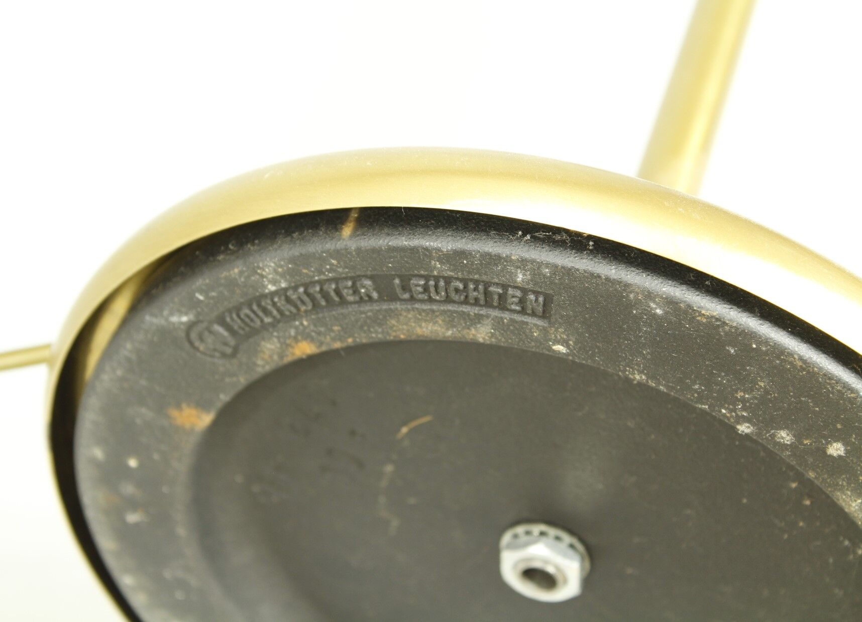 Brass Floor Lamp from Holtkötter Leuchten, 1980s