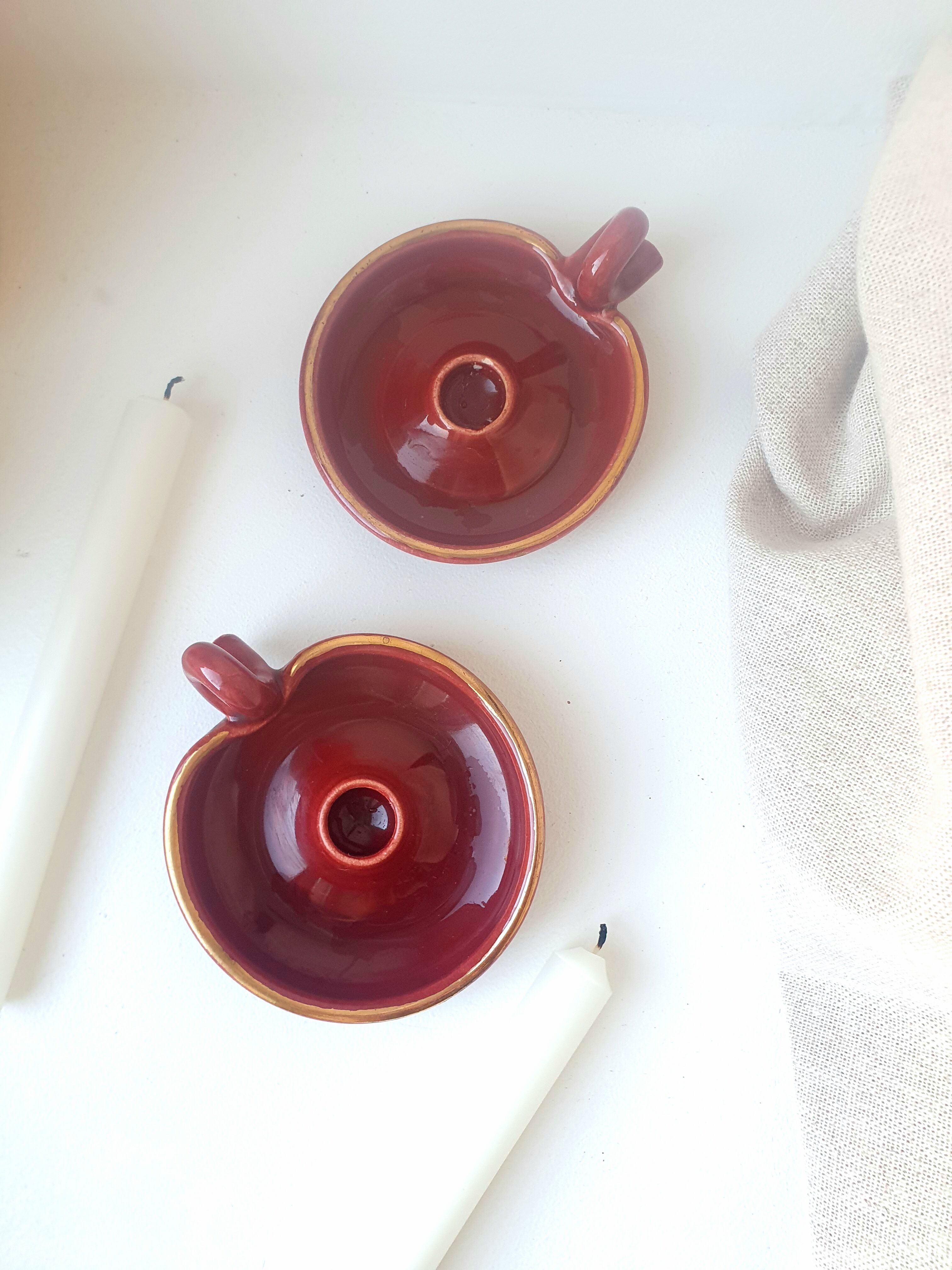 Pair of candle holders 50s