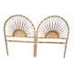 60s rattan headboard